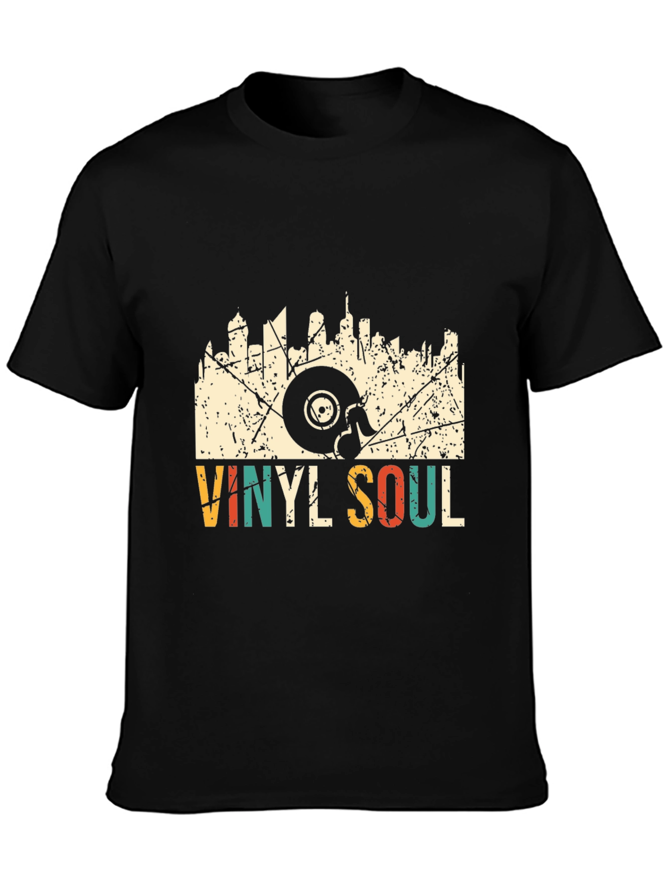 Vinyl Soul Retro Graphic T-Shirt