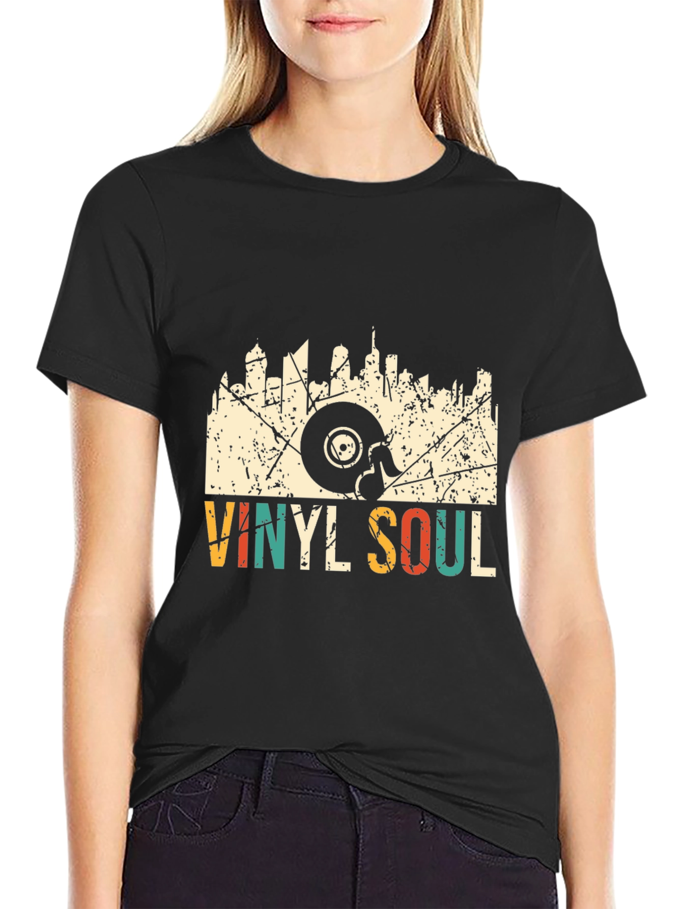 Vinyl Soul Retro Graphic T-Shirt