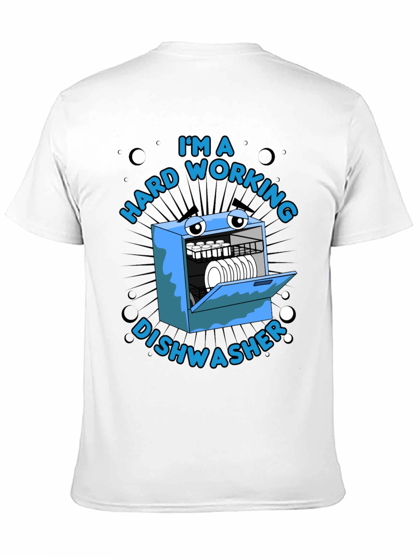 Hard Working Dishwasher Graphic T-Shirt
