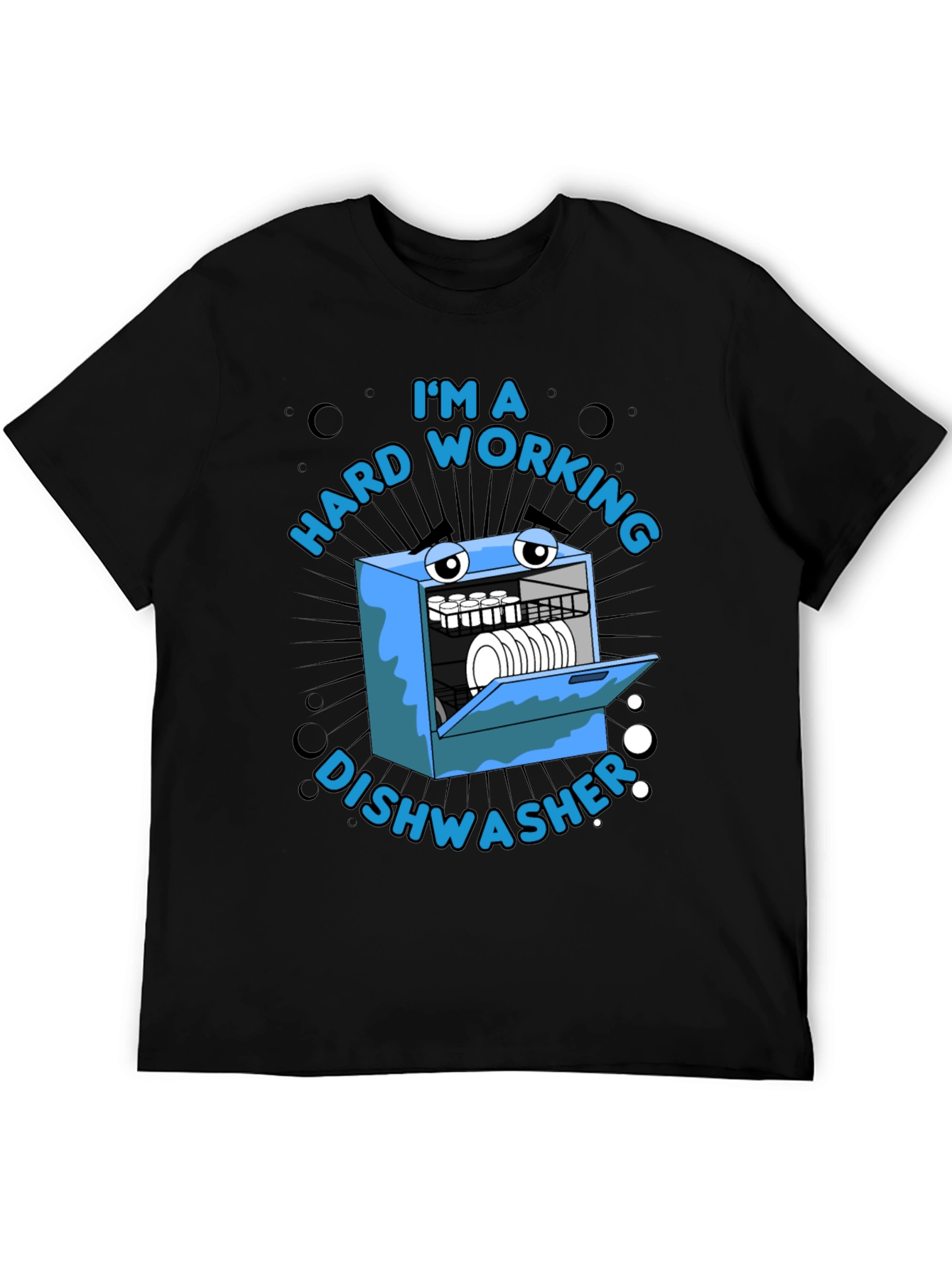Hard Working Dishwasher Graphic T-Shirt