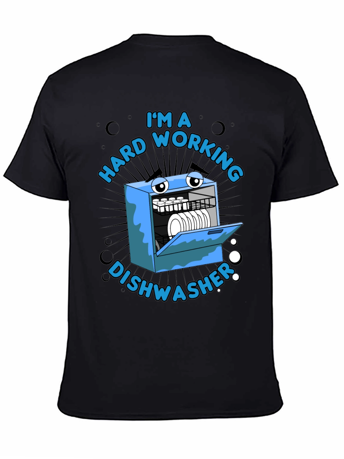 Hard Working Dishwasher Graphic T-Shirt