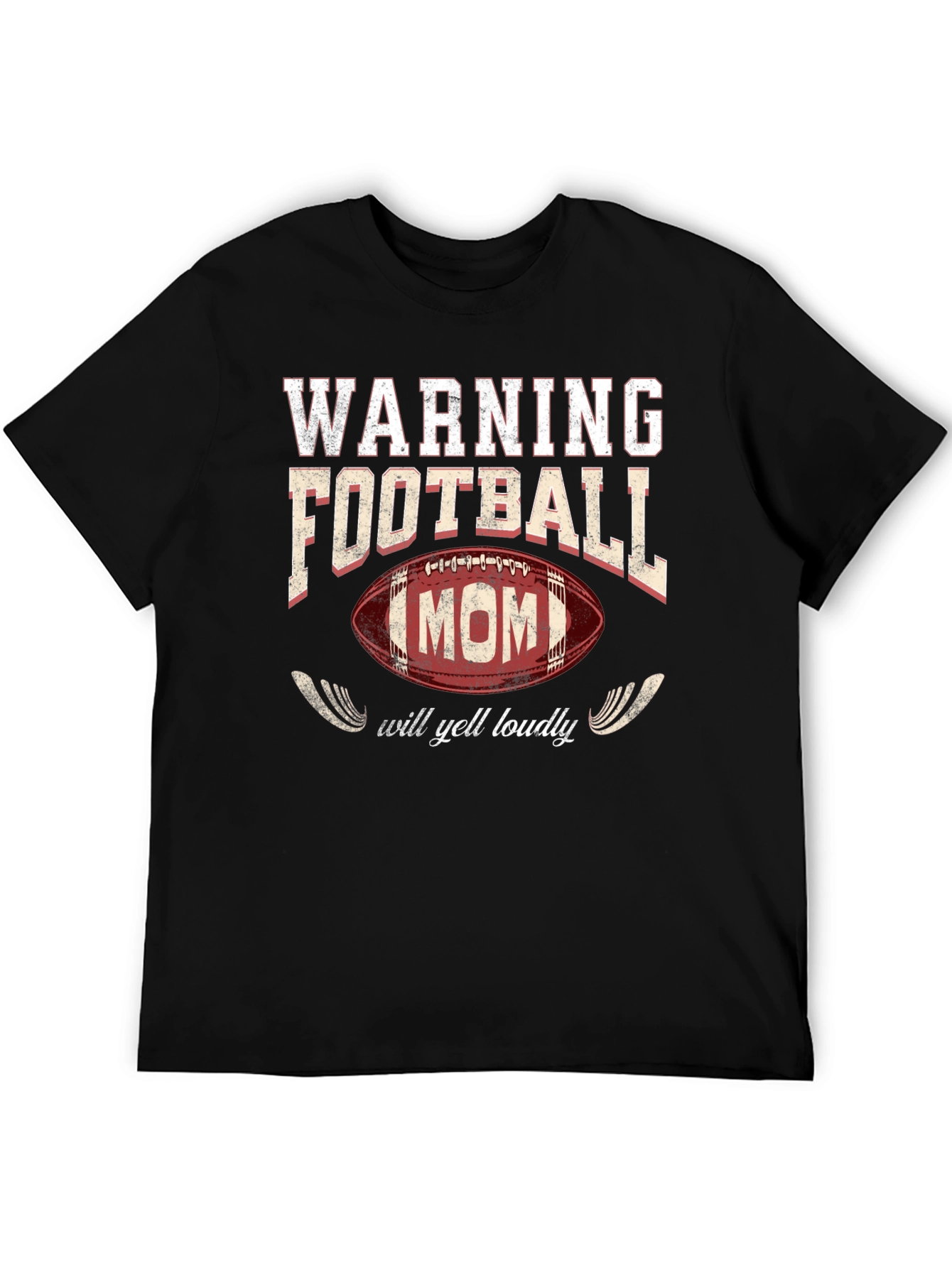 Warning Football Mom Graphic Tee