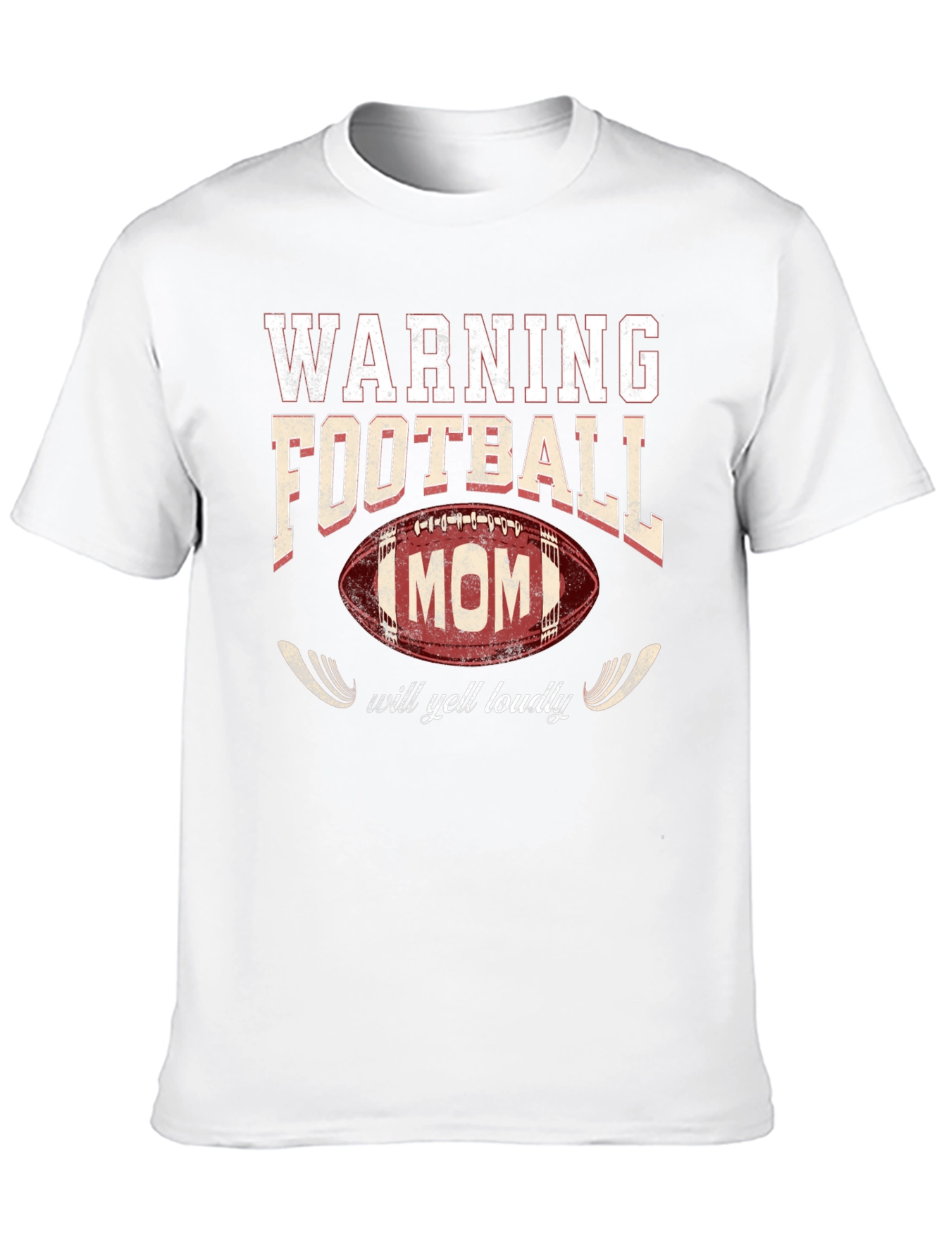 Warning Football Mom Graphic Tee