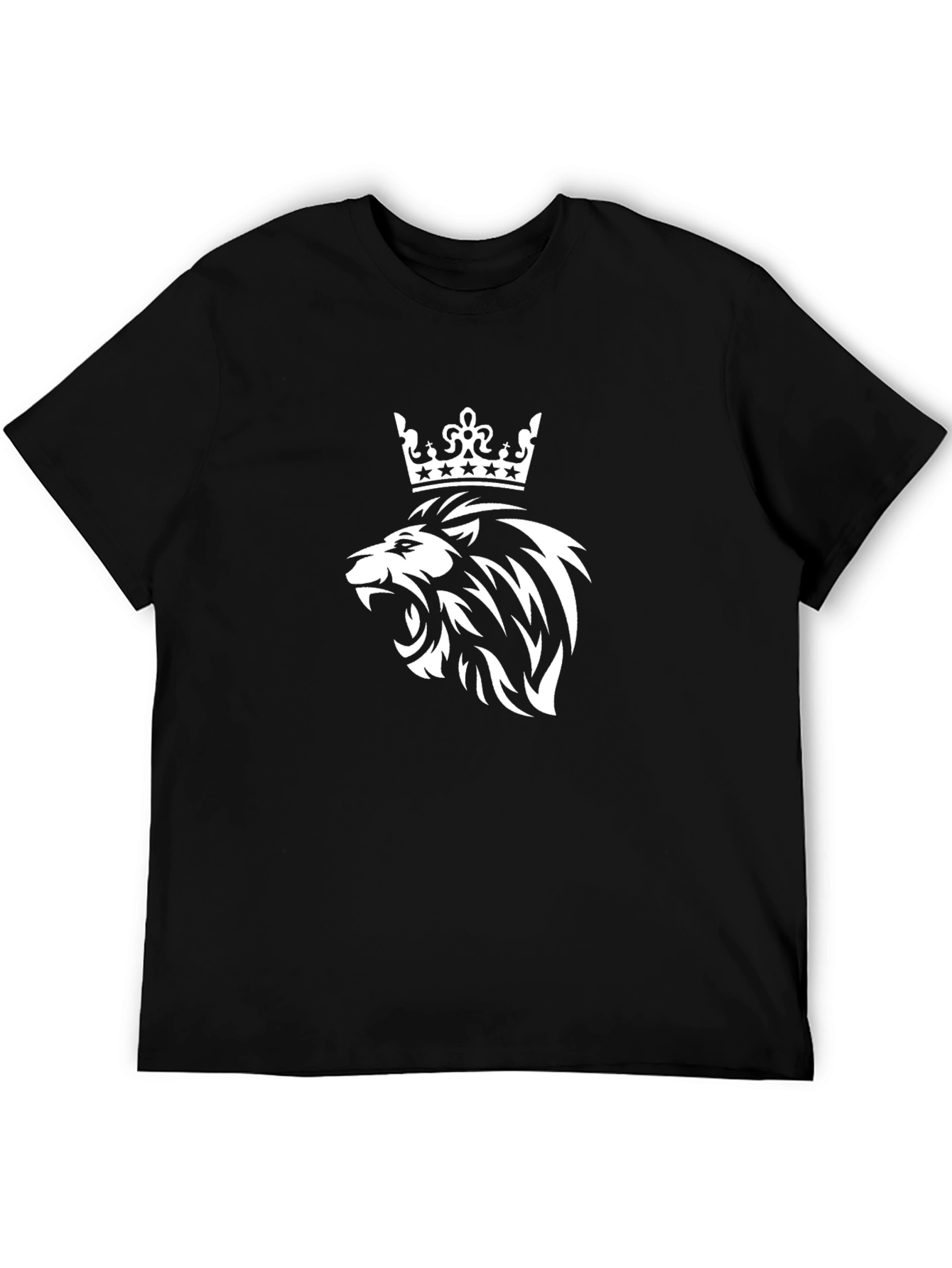 Lion King Graphic Tee - Black Cotton T-Shirt