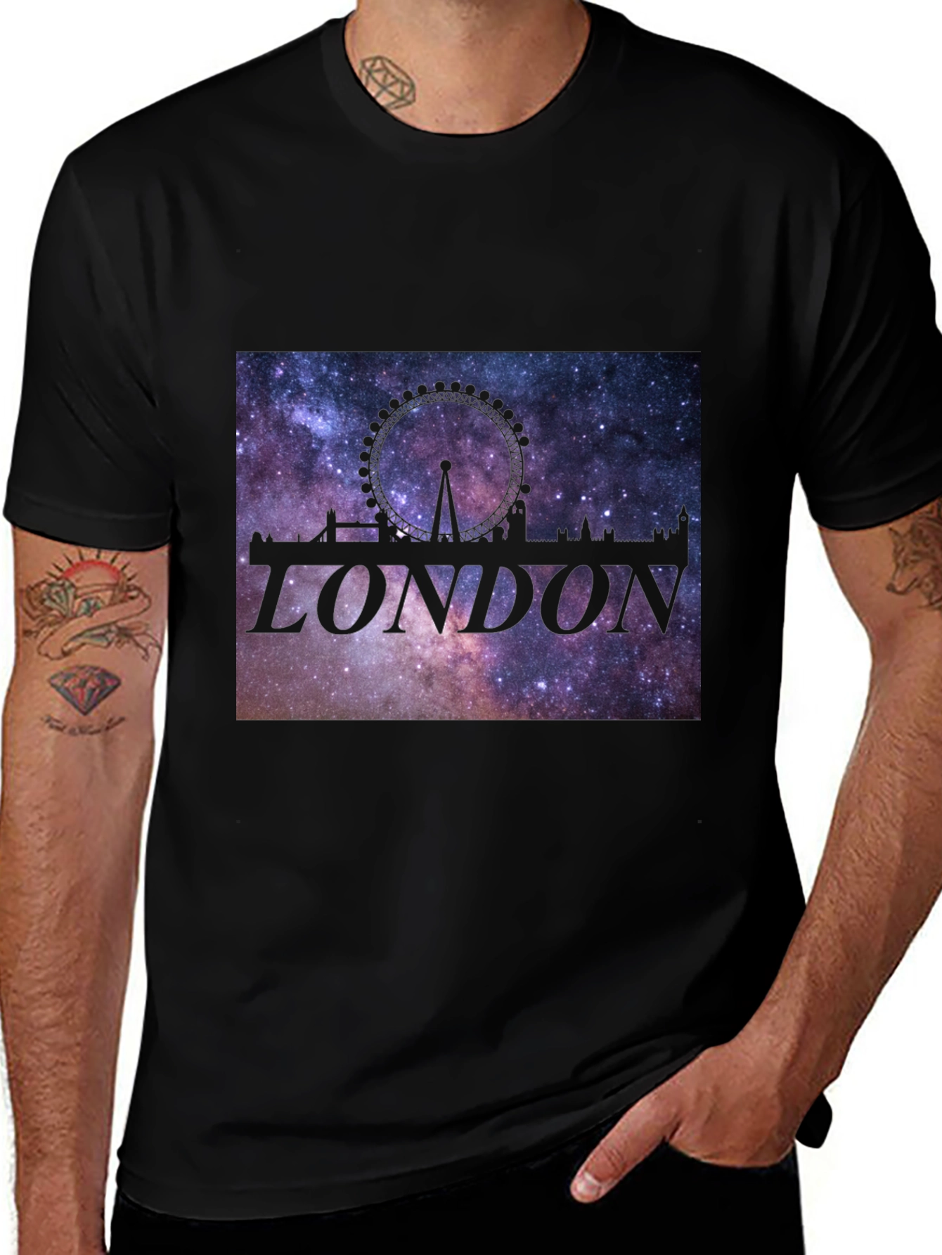 London Skyline Galaxy T-Shirt