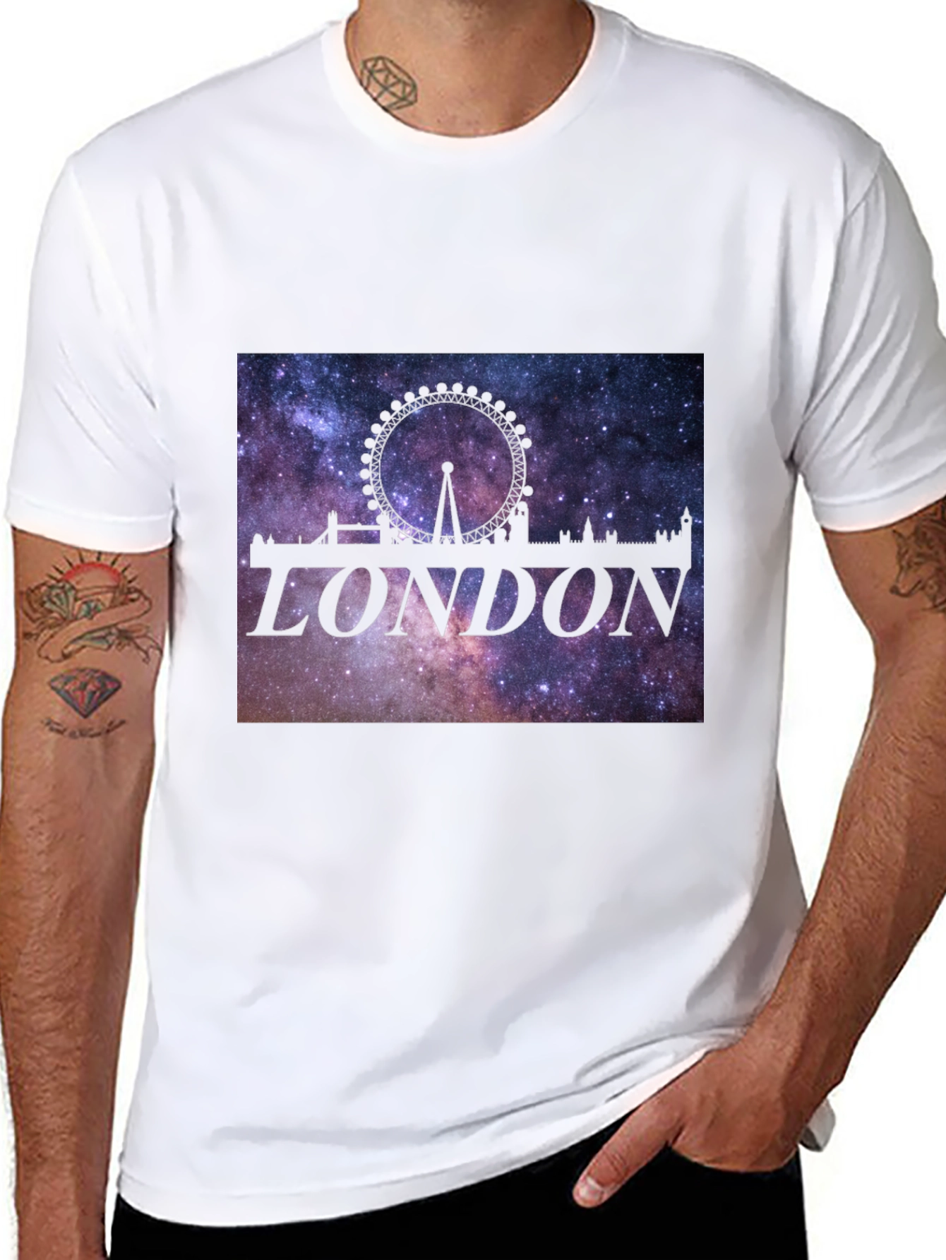 London Skyline Galaxy T-Shirt
