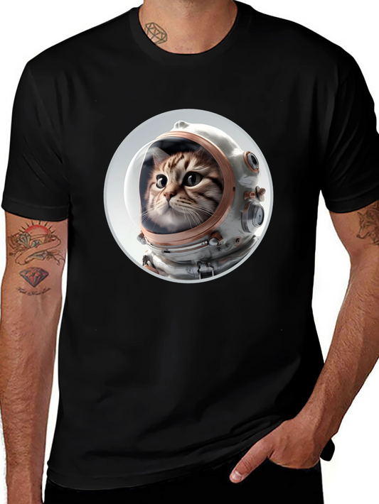Cat Astronaut T-Shirt - Space Kitty Tee