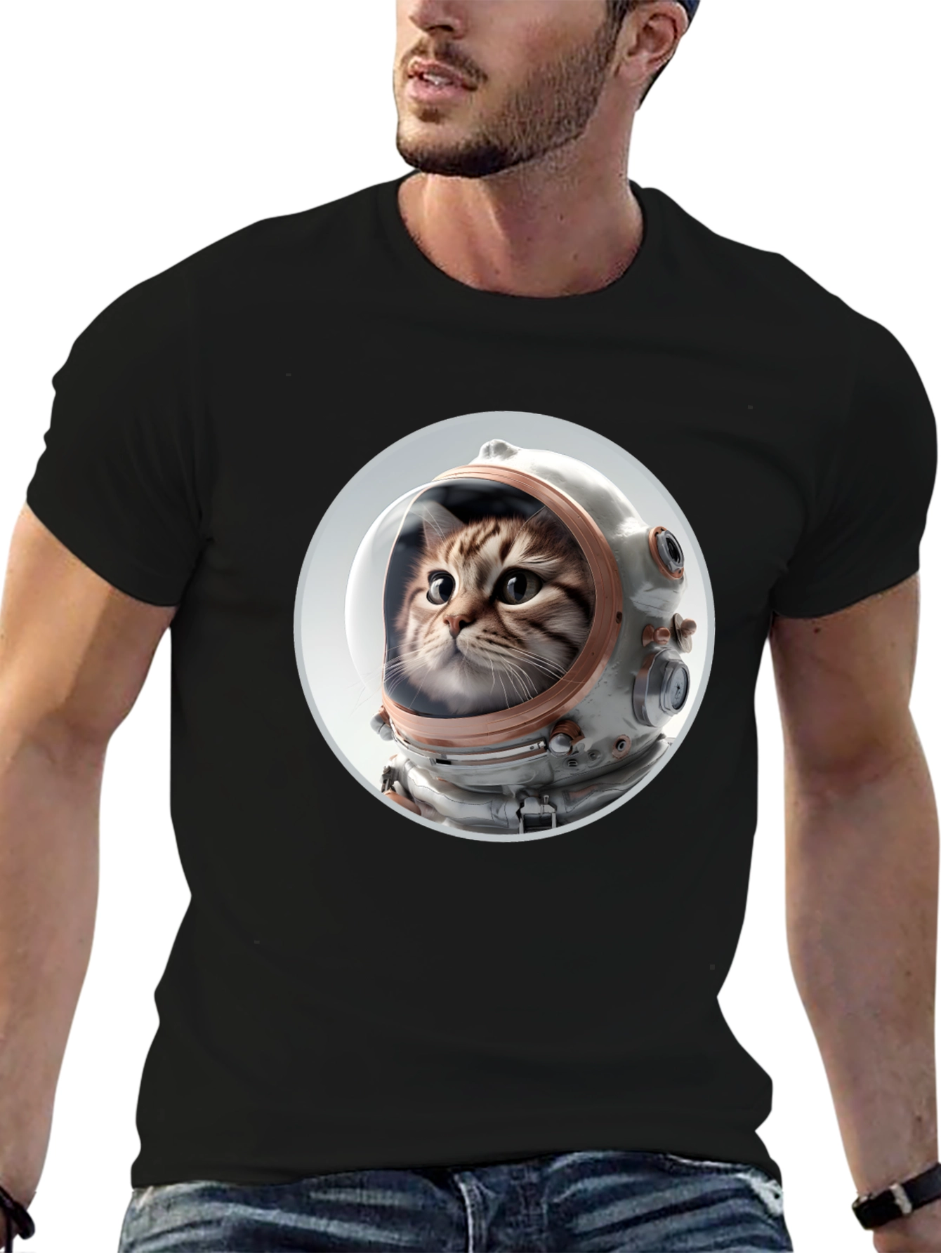 Cat Astronaut T-Shirt - Space Kitty Tee