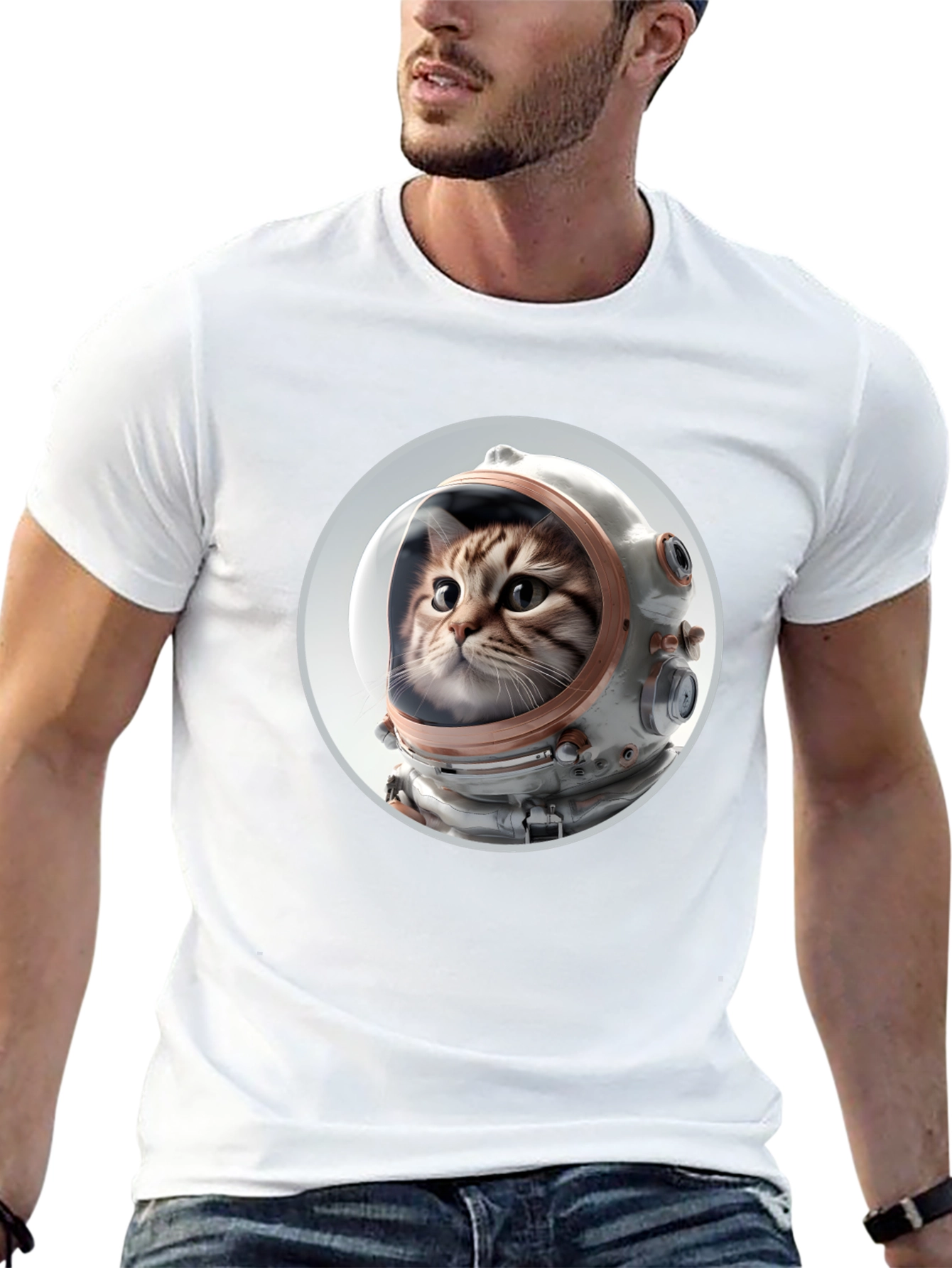 Cat Astronaut T-Shirt - Space Kitty Tee