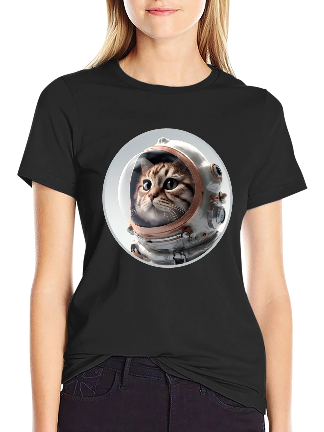 Cat Astronaut T-Shirt - Space Kitty Tee