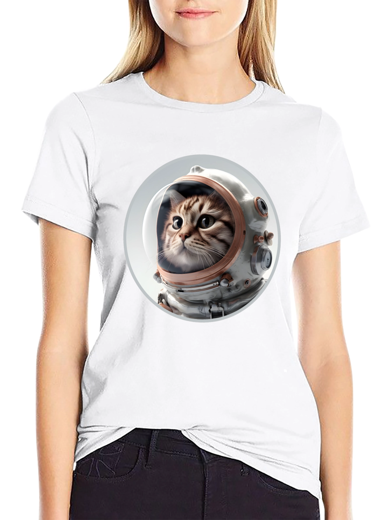 Cat Astronaut T-Shirt - Space Kitty Tee