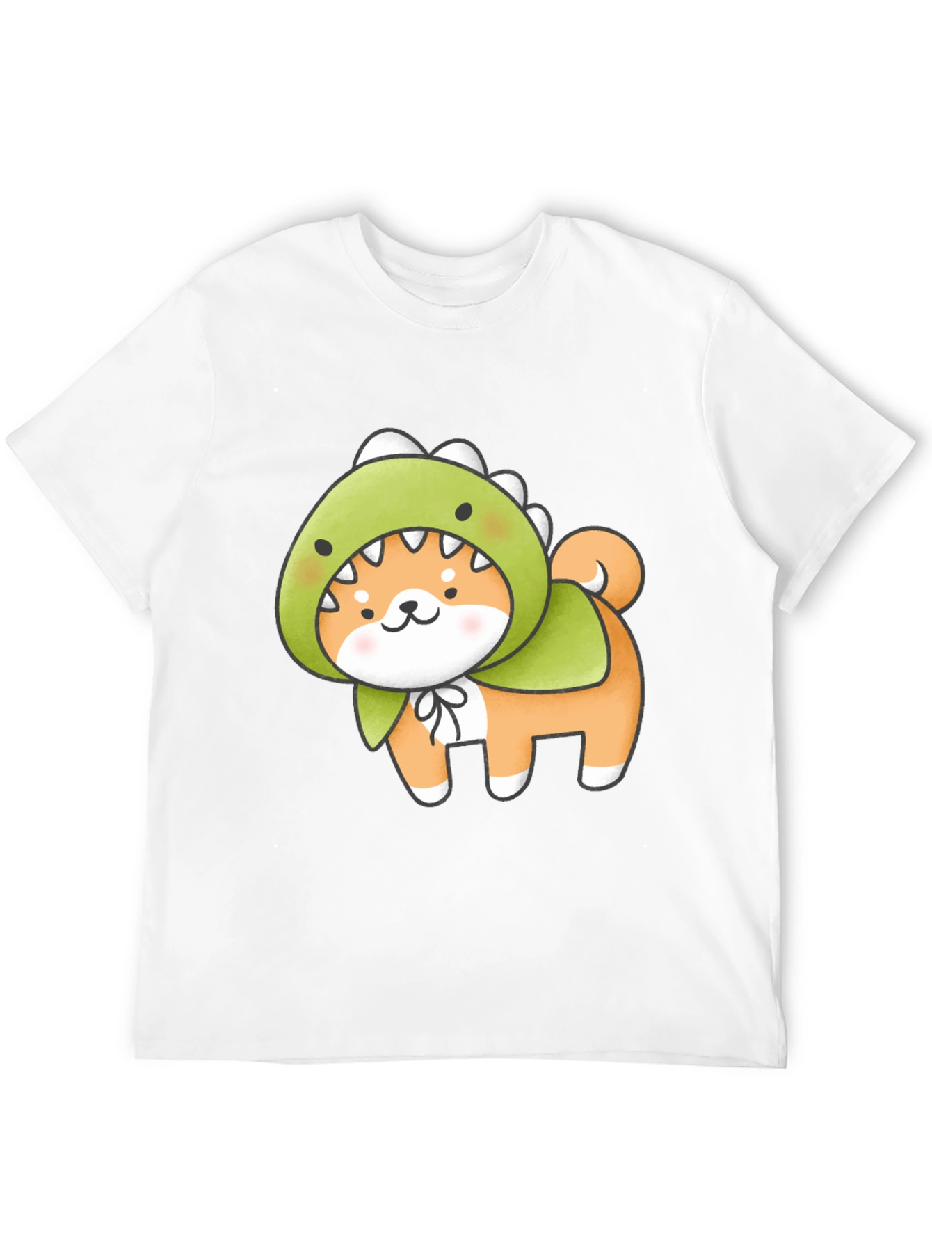 Dino Dog T-Shirt - Kawaii Shiba Inu