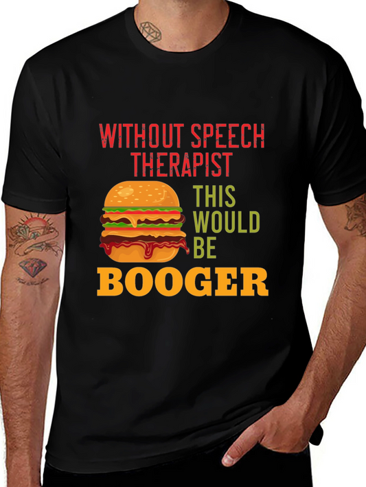 Funny Speech Therapist Burger T-Shirt