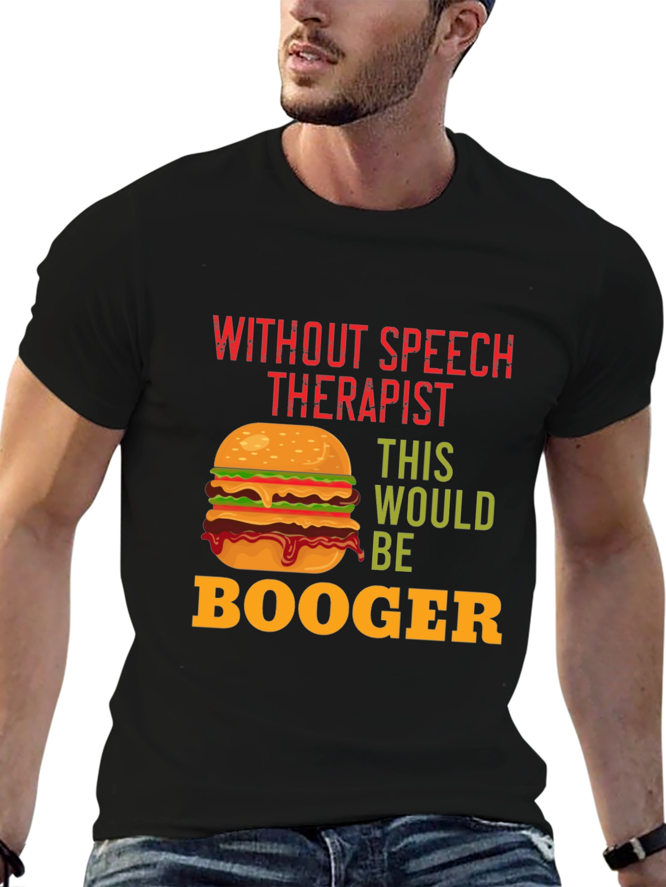 Funny Speech Therapist Burger T-Shirt