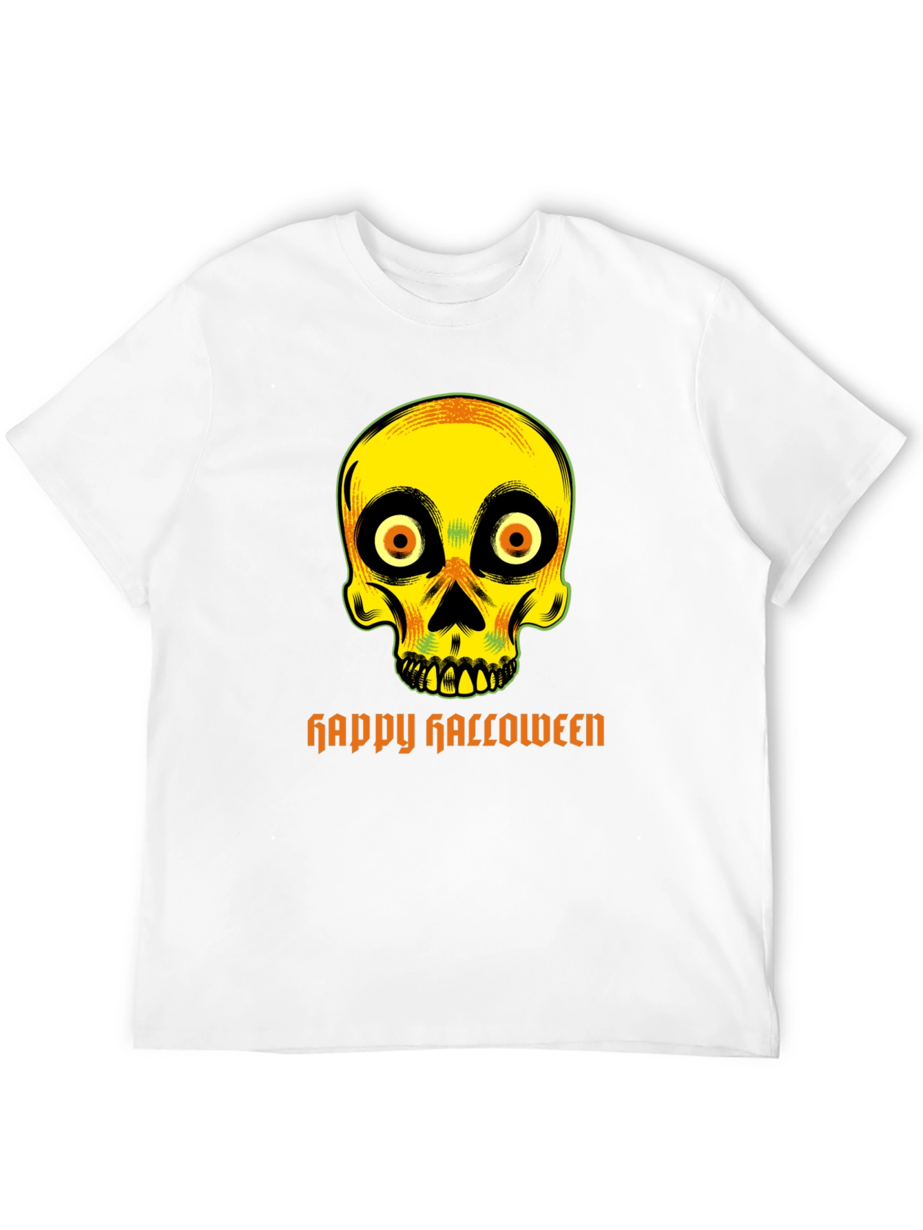 Spooky Skull Happy Halloween T-Shirt