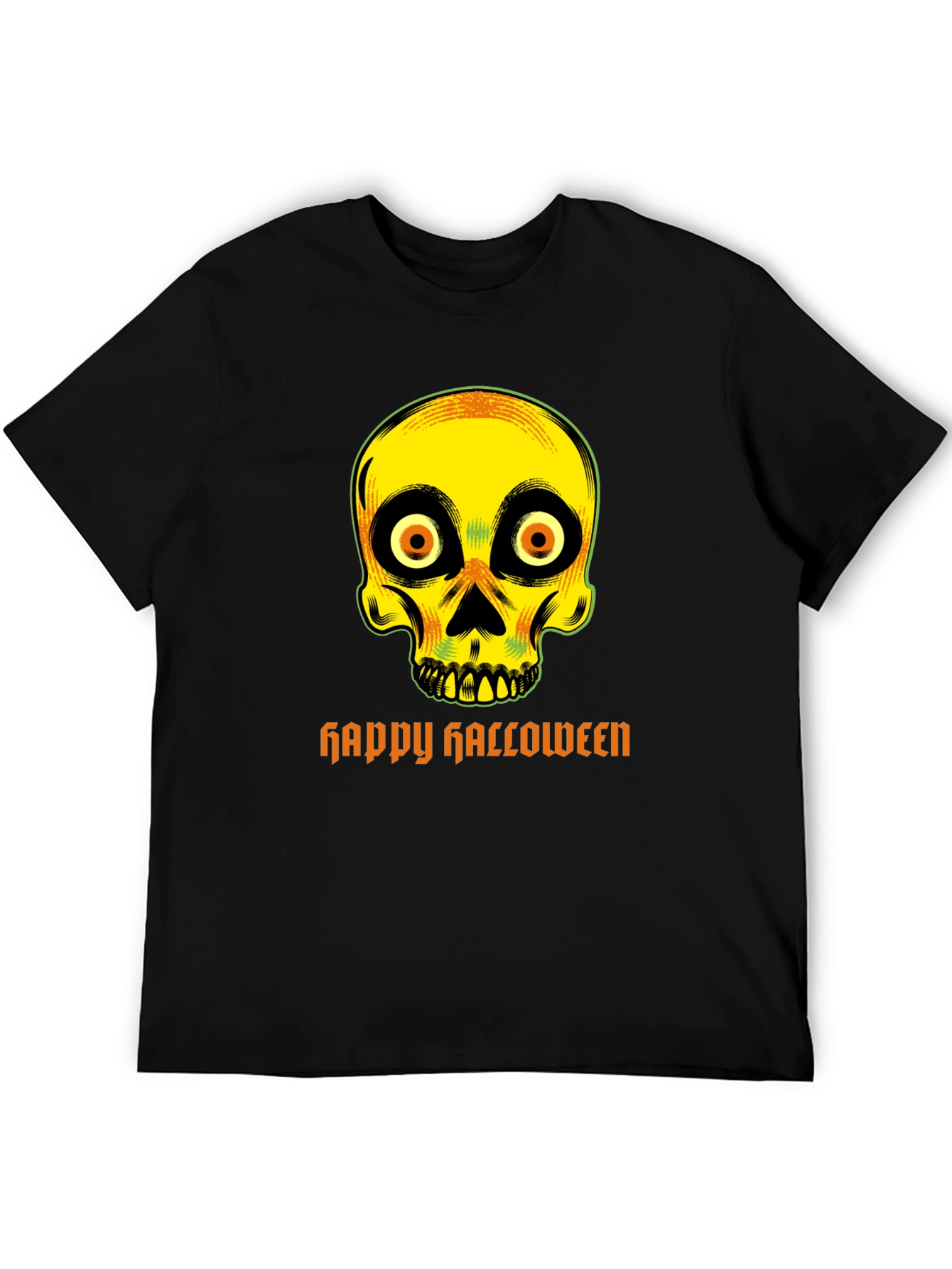 Spooky Skull Happy Halloween T-Shirt