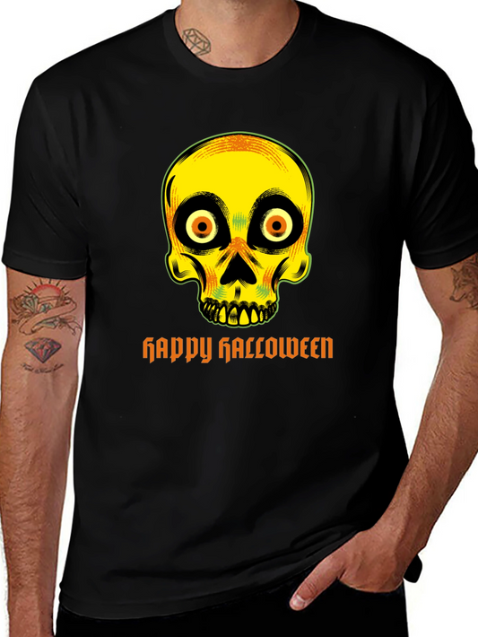 Spooky Skull Happy Halloween T-Shirt