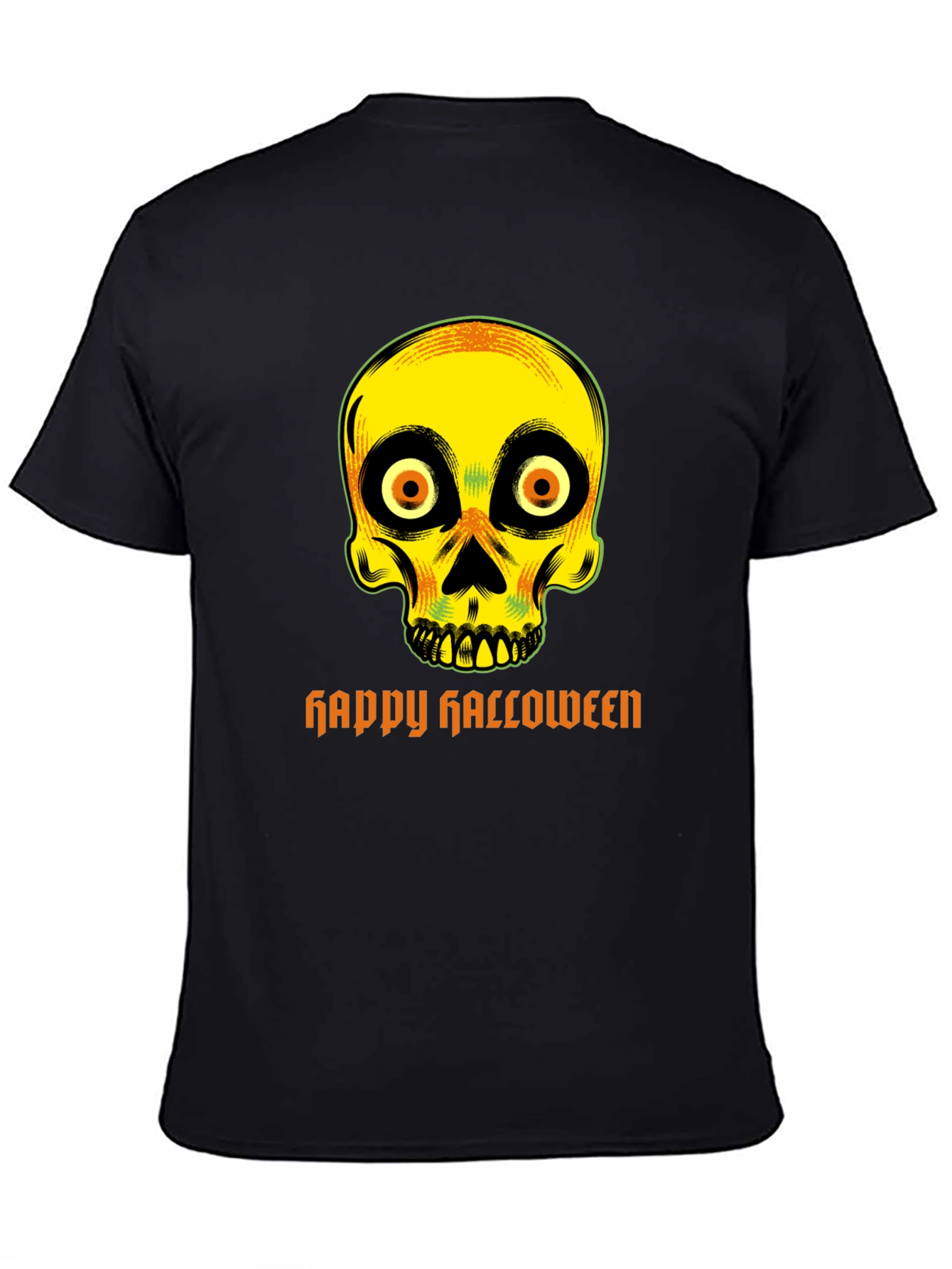 Spooky Skull Happy Halloween T-Shirt