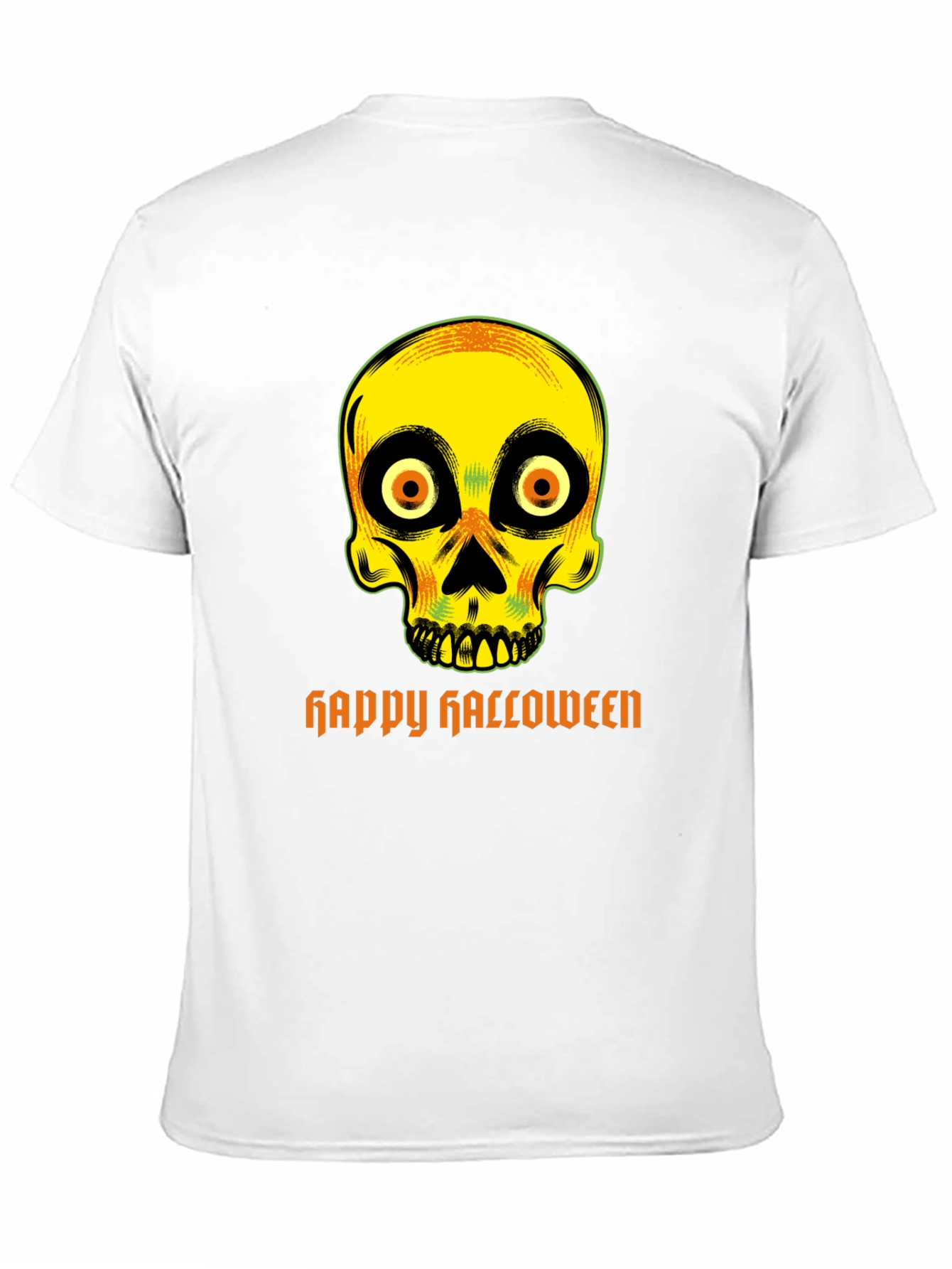 Spooky Skull Happy Halloween T-Shirt