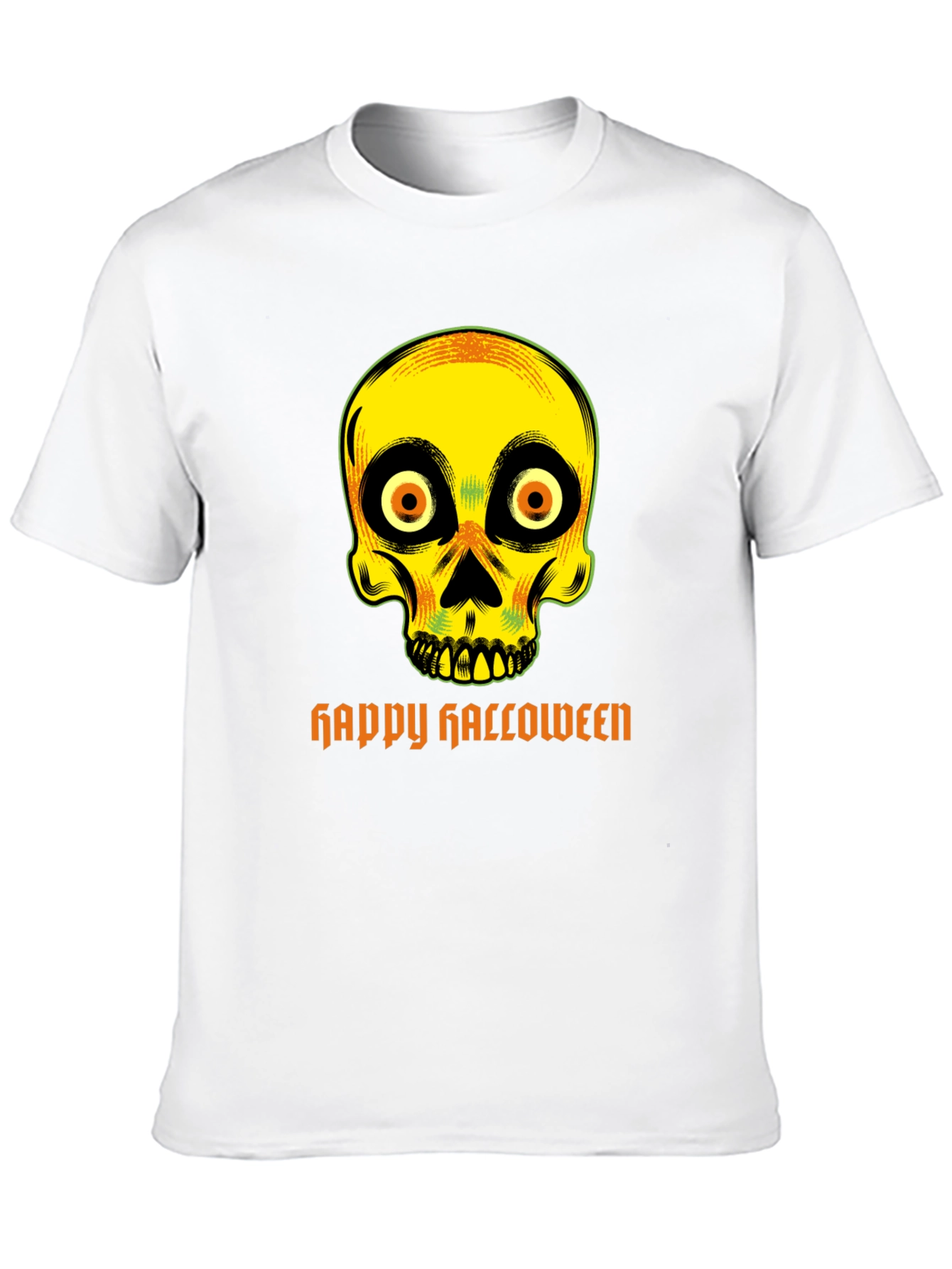 Spooky Skull Happy Halloween T-Shirt