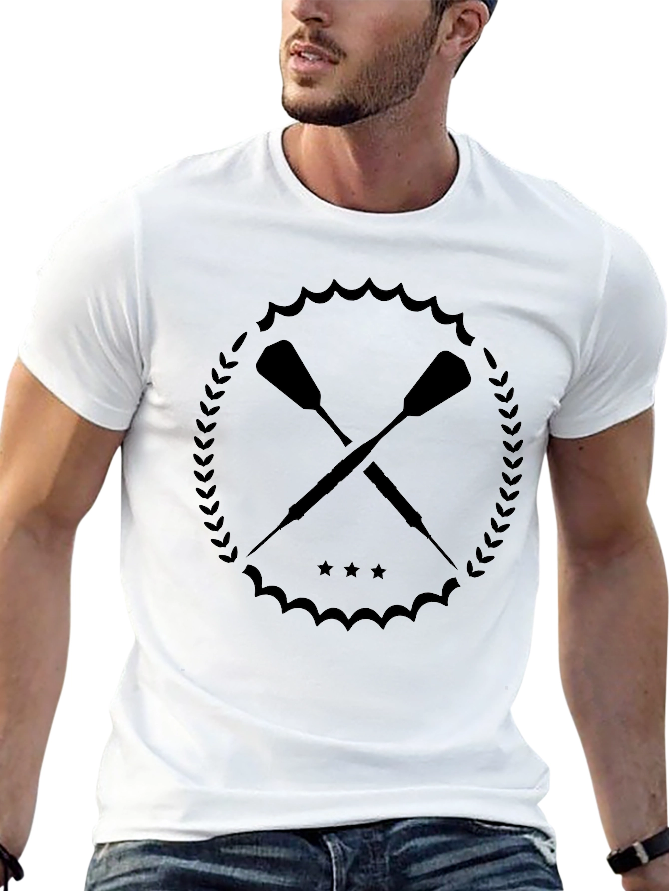 Oars Graphic Tee - Rowing Inspired Design