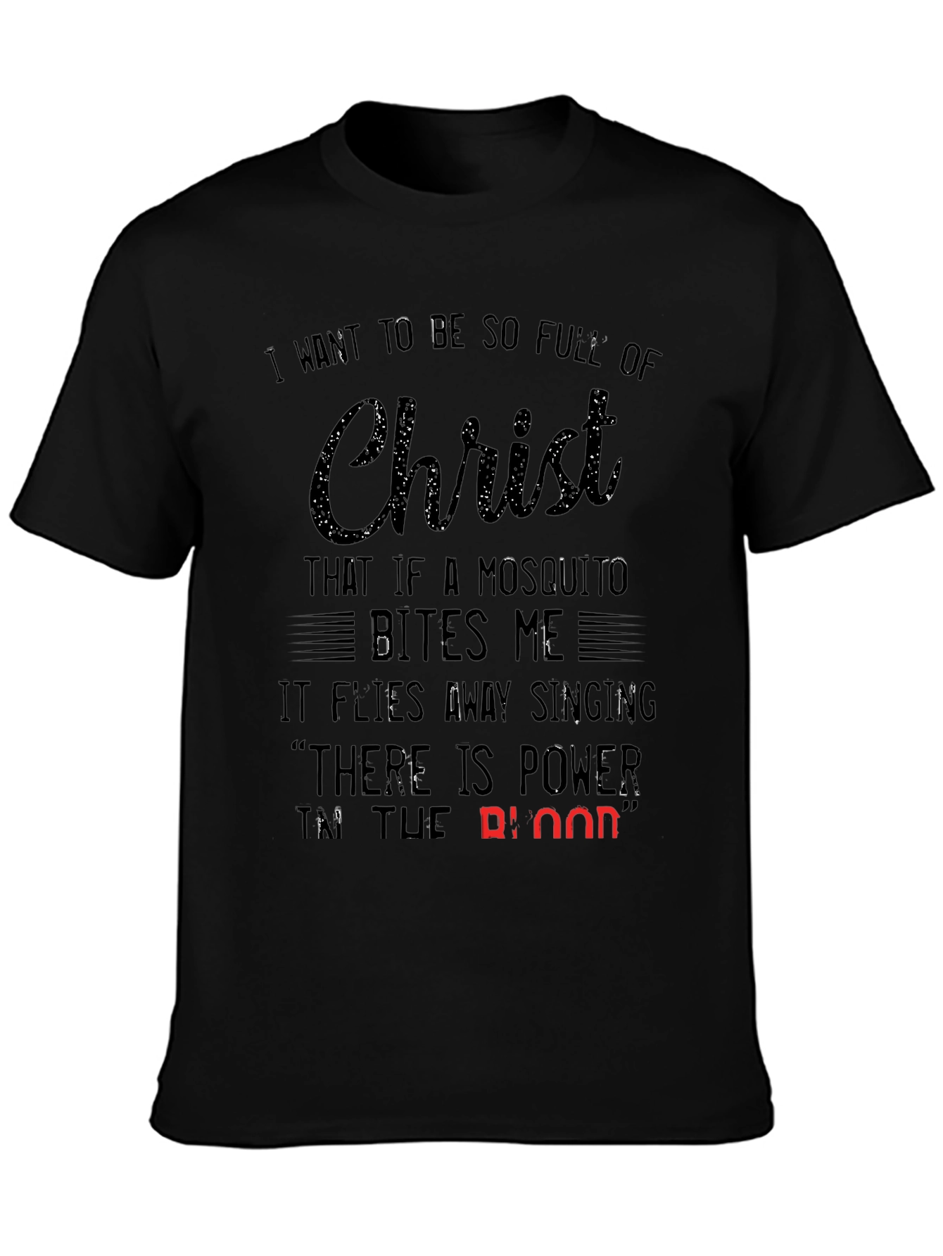 Christ Mosquito T-Shirt: Christian Humor Graphic Tee