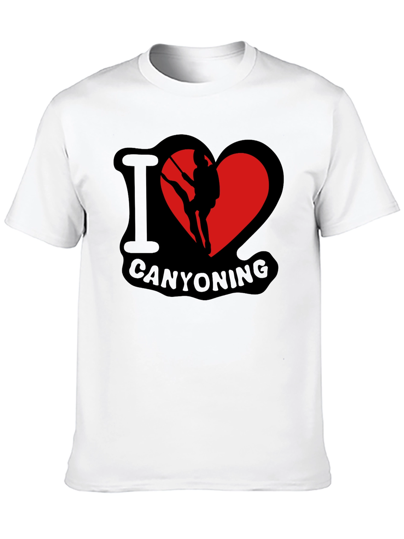 I Heart Canyoning Black T-Shirt
