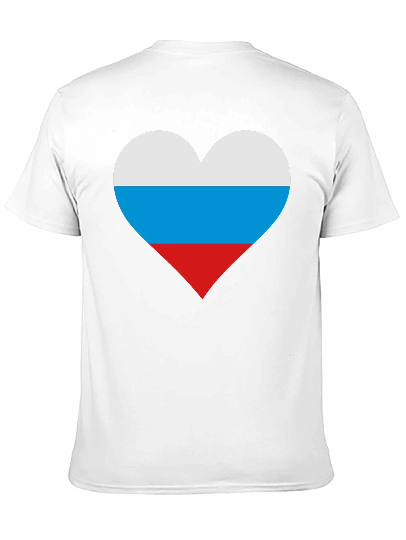 Russian Flag Heart T-Shirt - Patriotic Pride