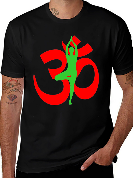 Yoga Om Symbol Black T-Shirt