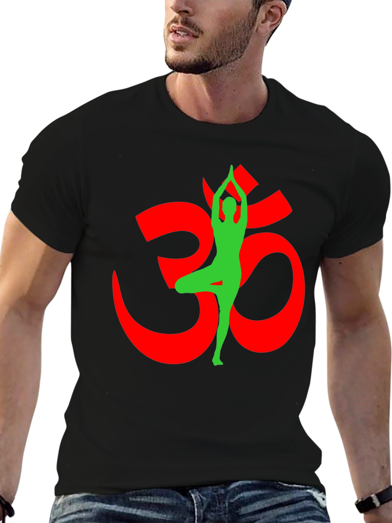 Yoga Om Symbol Black T-Shirt