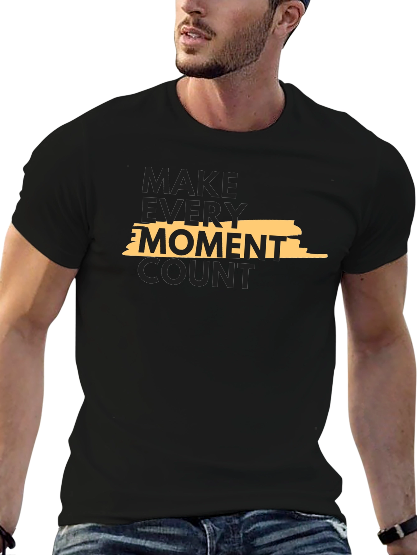 Make Every Moment Count Black T-Shirt