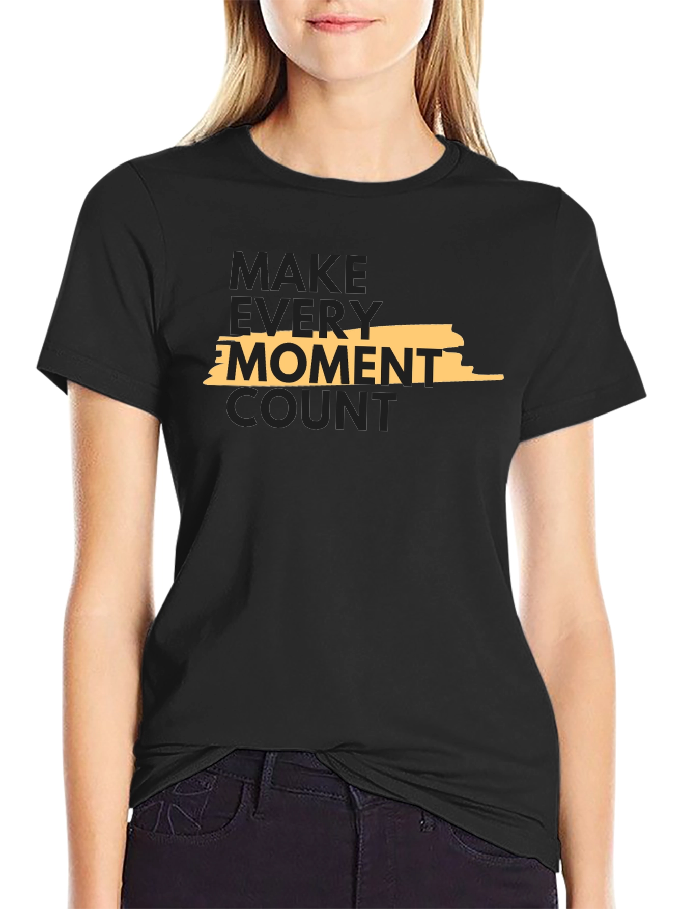 Make Every Moment Count Black T-Shirt