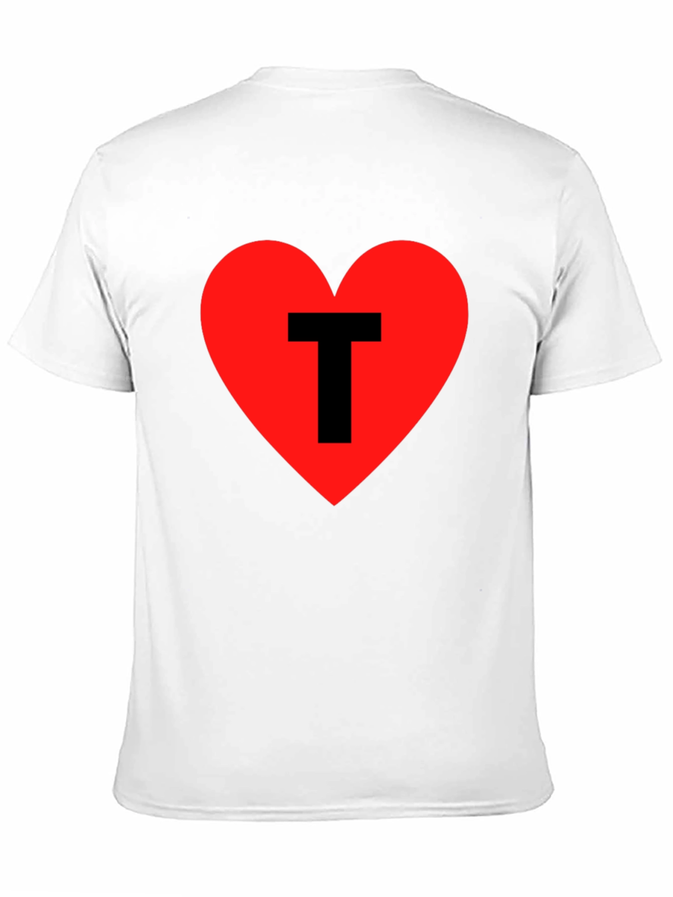I Heart T - Black Cotton Graphic Tee
