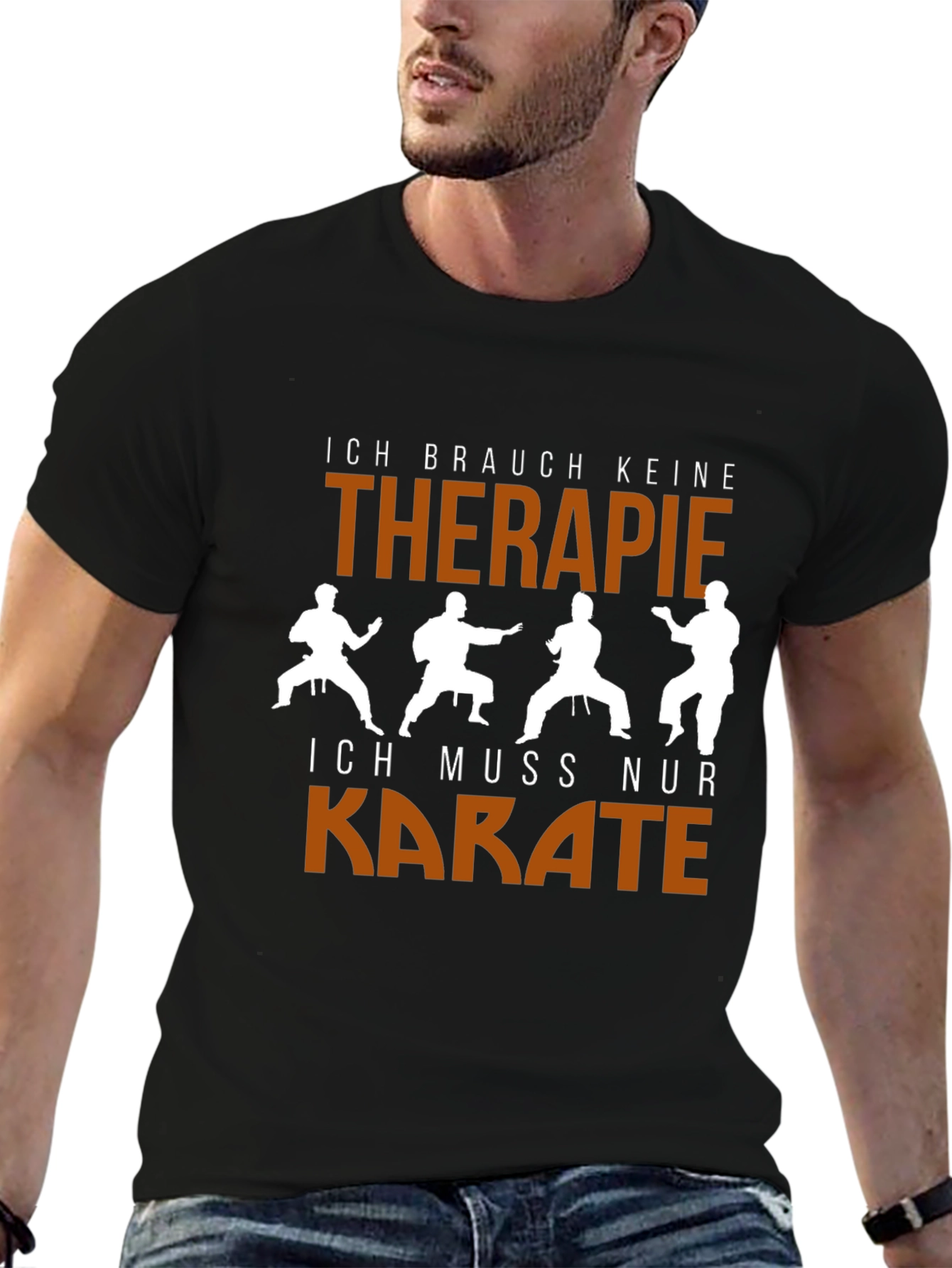 Karate Therapy Graphic T-Shirt - Black