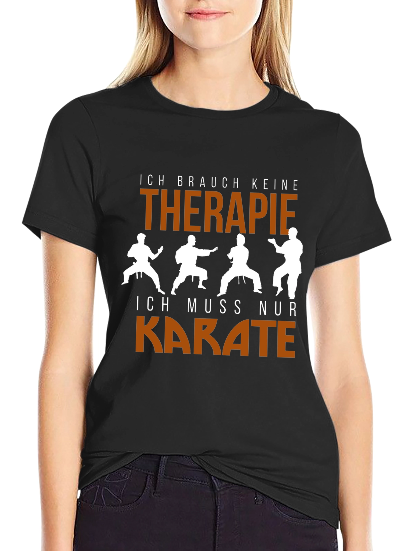 Karate Therapy Graphic T-Shirt - Black
