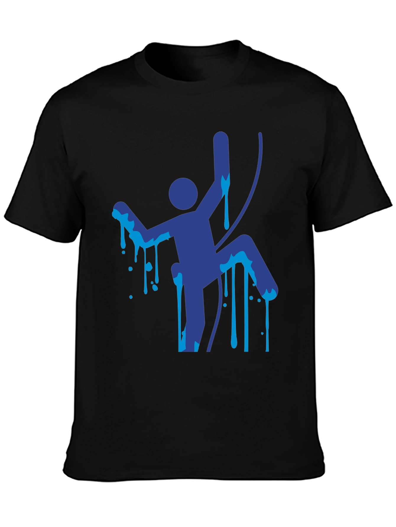 Climbing Man Graphic Tee - Unique Design