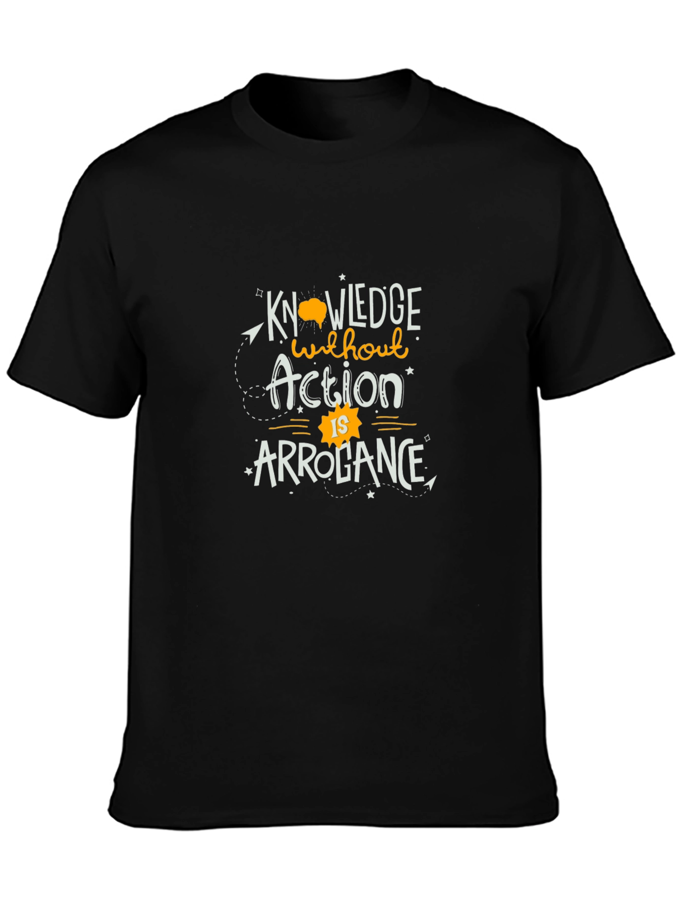 Knowledge Without Action T-Shirt - Black