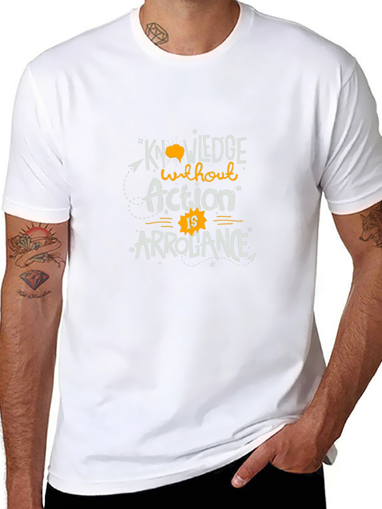 Knowledge Without Action T-Shirt - Black