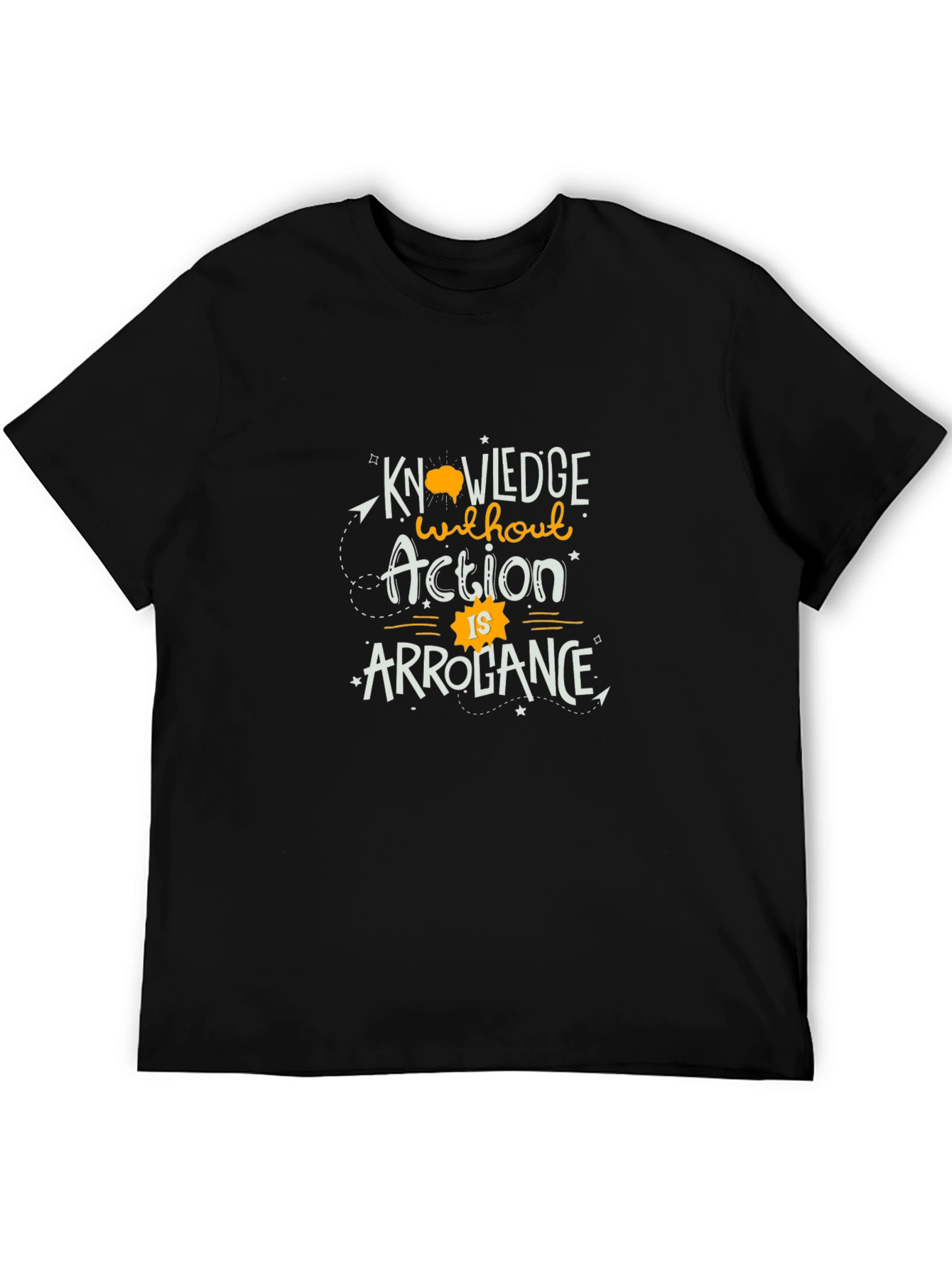 Knowledge Without Action T-Shirt - Black