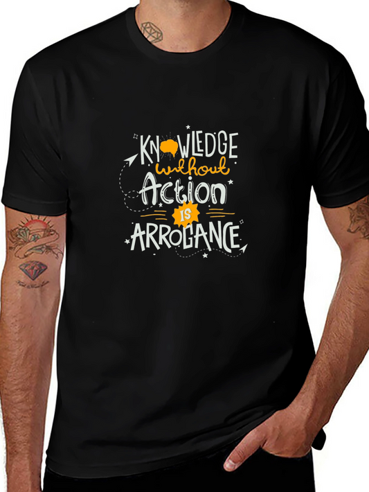 Knowledge Without Action T-Shirt - Black