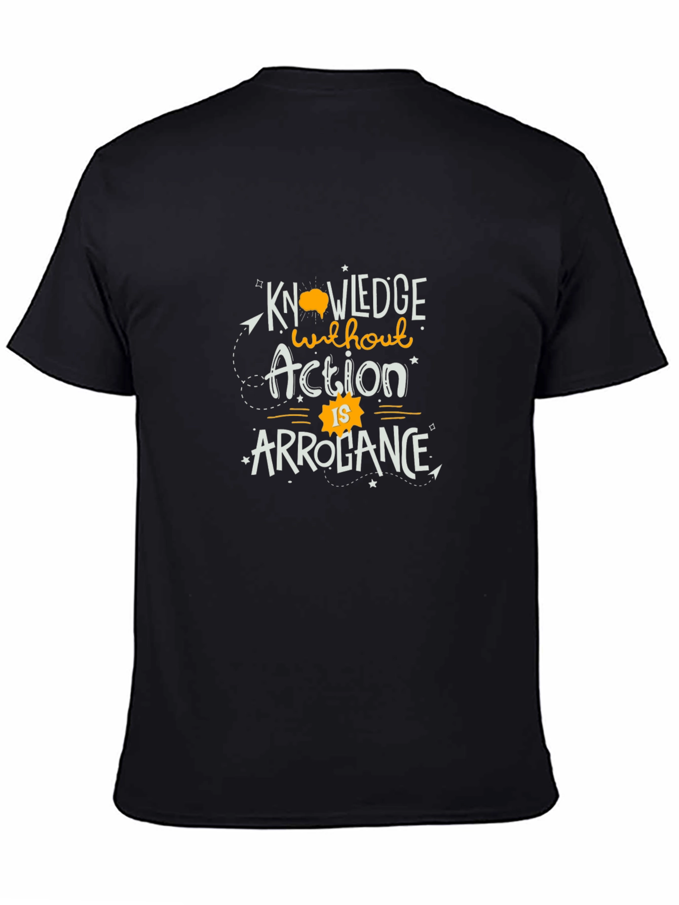 Knowledge Without Action T-Shirt - Black
