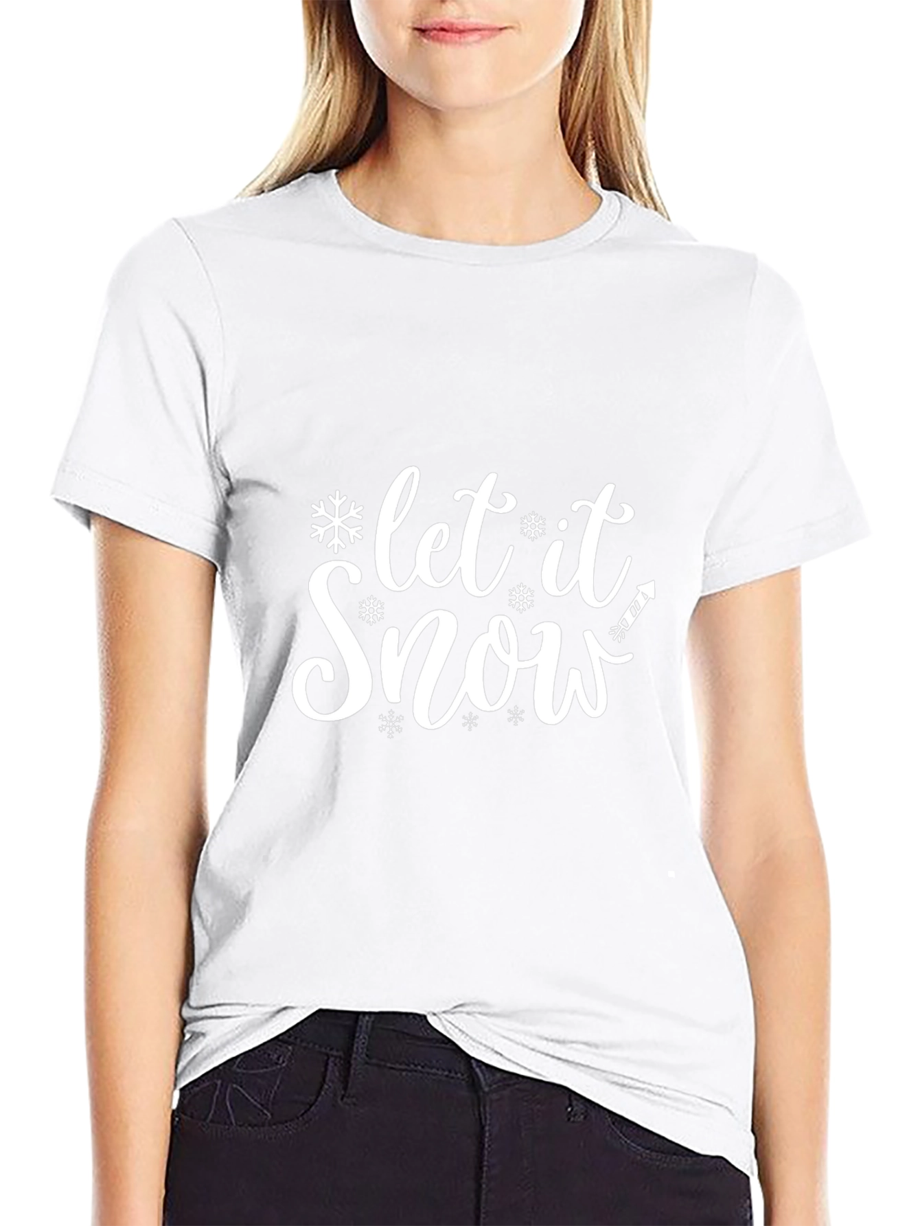 Let it Snow Graphic Tee - Holiday Winter T-Shirt