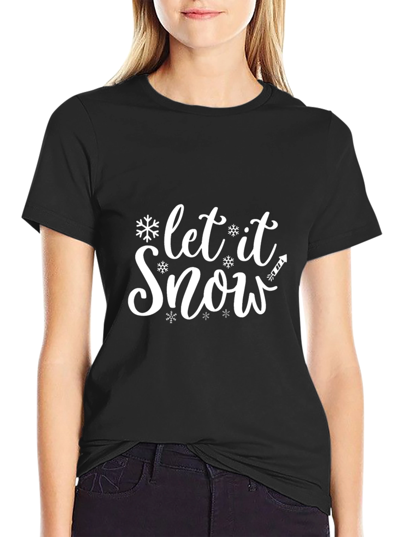 Let it Snow Graphic Tee - Holiday Winter T-Shirt