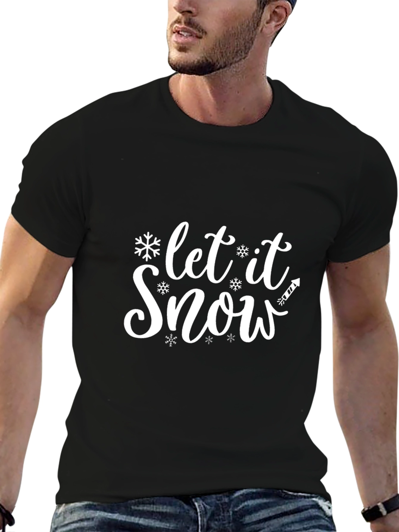 Let it Snow Graphic Tee - Holiday Winter T-Shirt