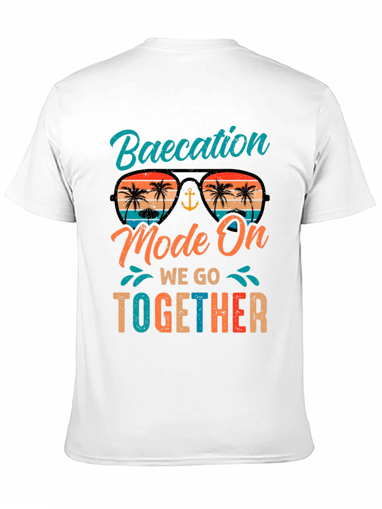 Baecation Mode On Black T-Shirt