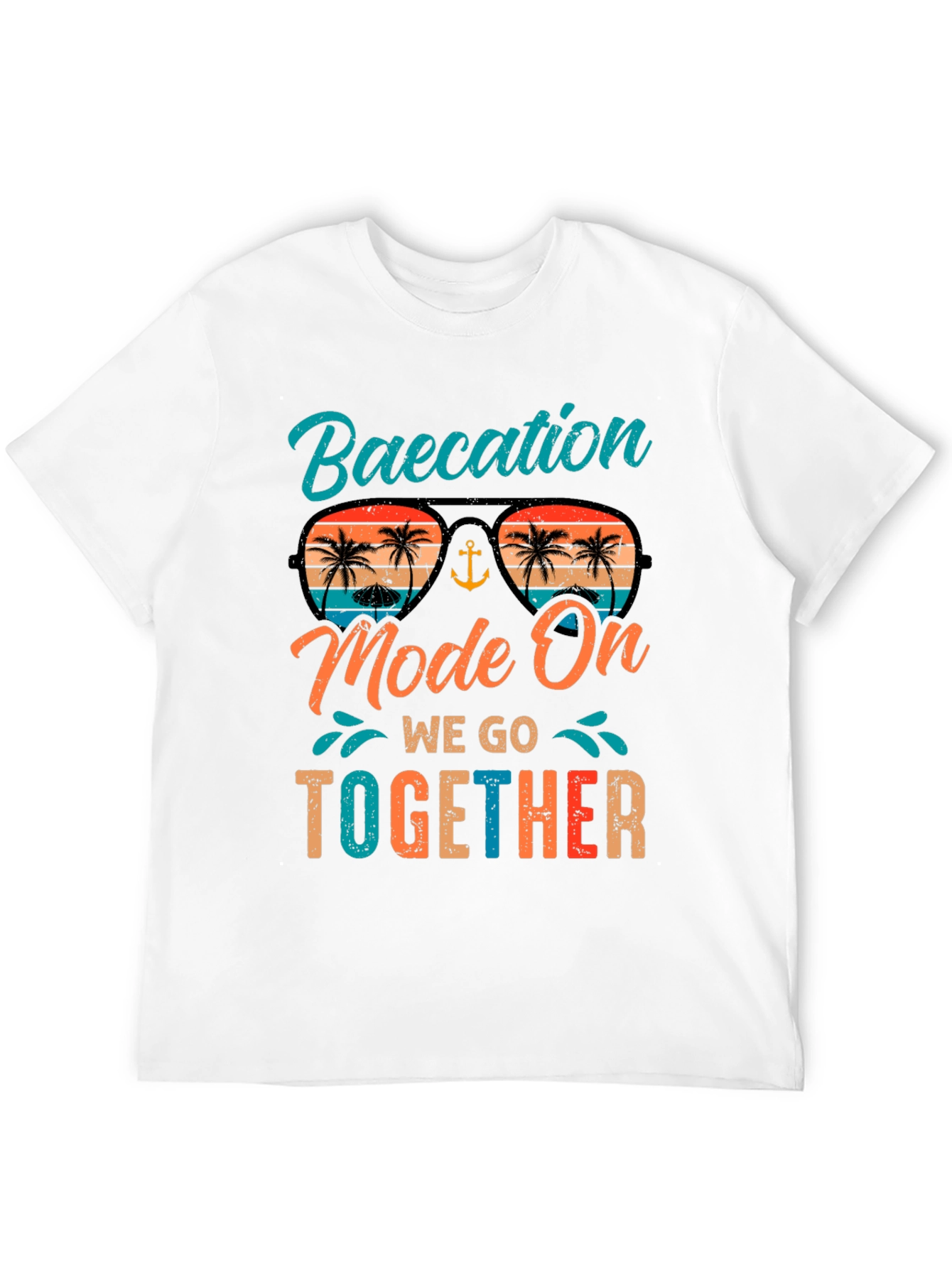 Baecation Mode On Black T-Shirt
