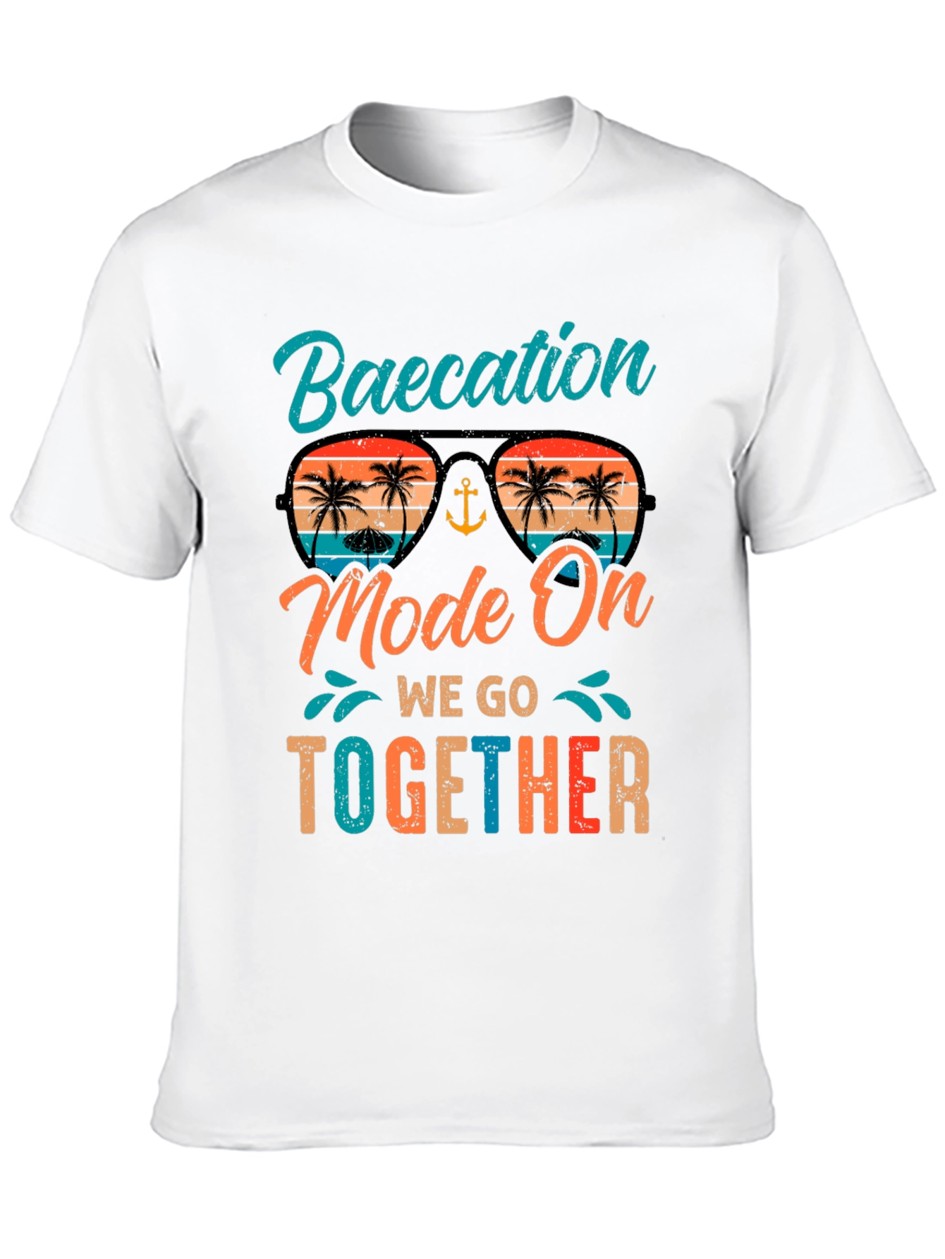 Baecation Mode On Black T-Shirt