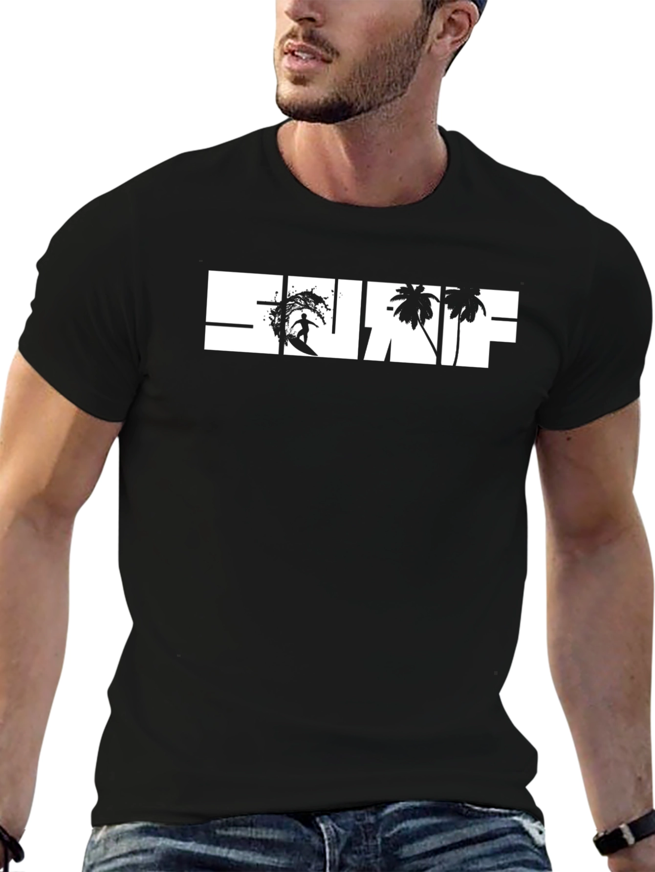 Surf Graphic Tee - Black
