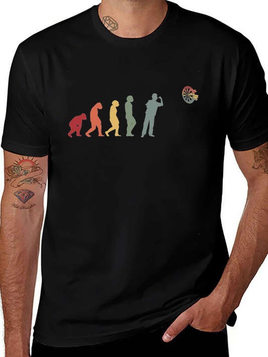 Evolution of Darts T-Shirt - Humorous Gift for Dart Players