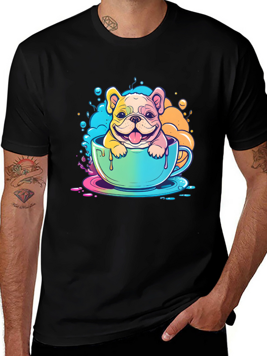 Dog in Cup T-Shirt - Cute Graphic Tee